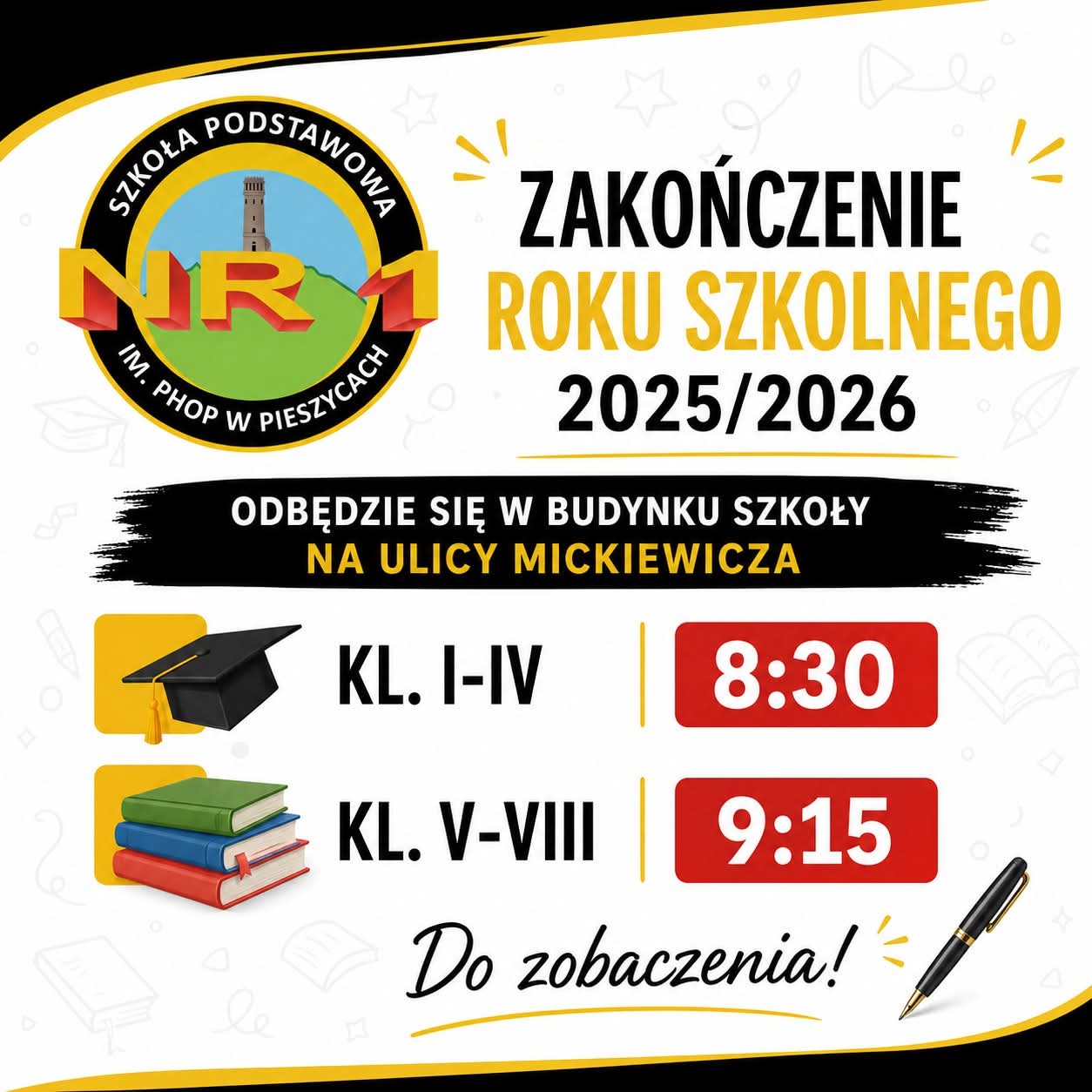 Zakończenie roku szkolnego 2025/2026